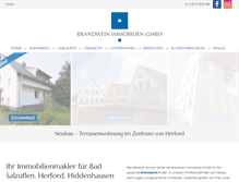 Tablet Screenshot of brandwein-immobilien.de